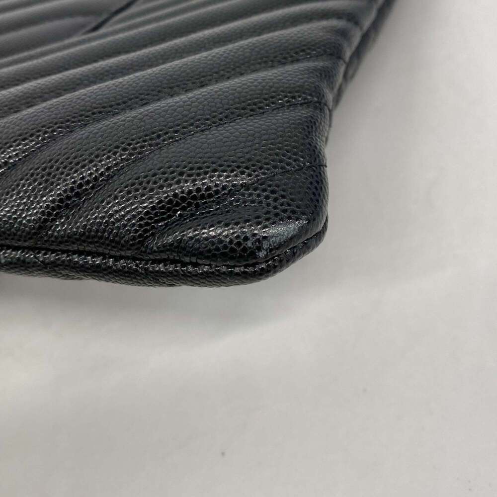 CHANEL Black Caviar Leather Clutch Bag - Picture 6 of 11